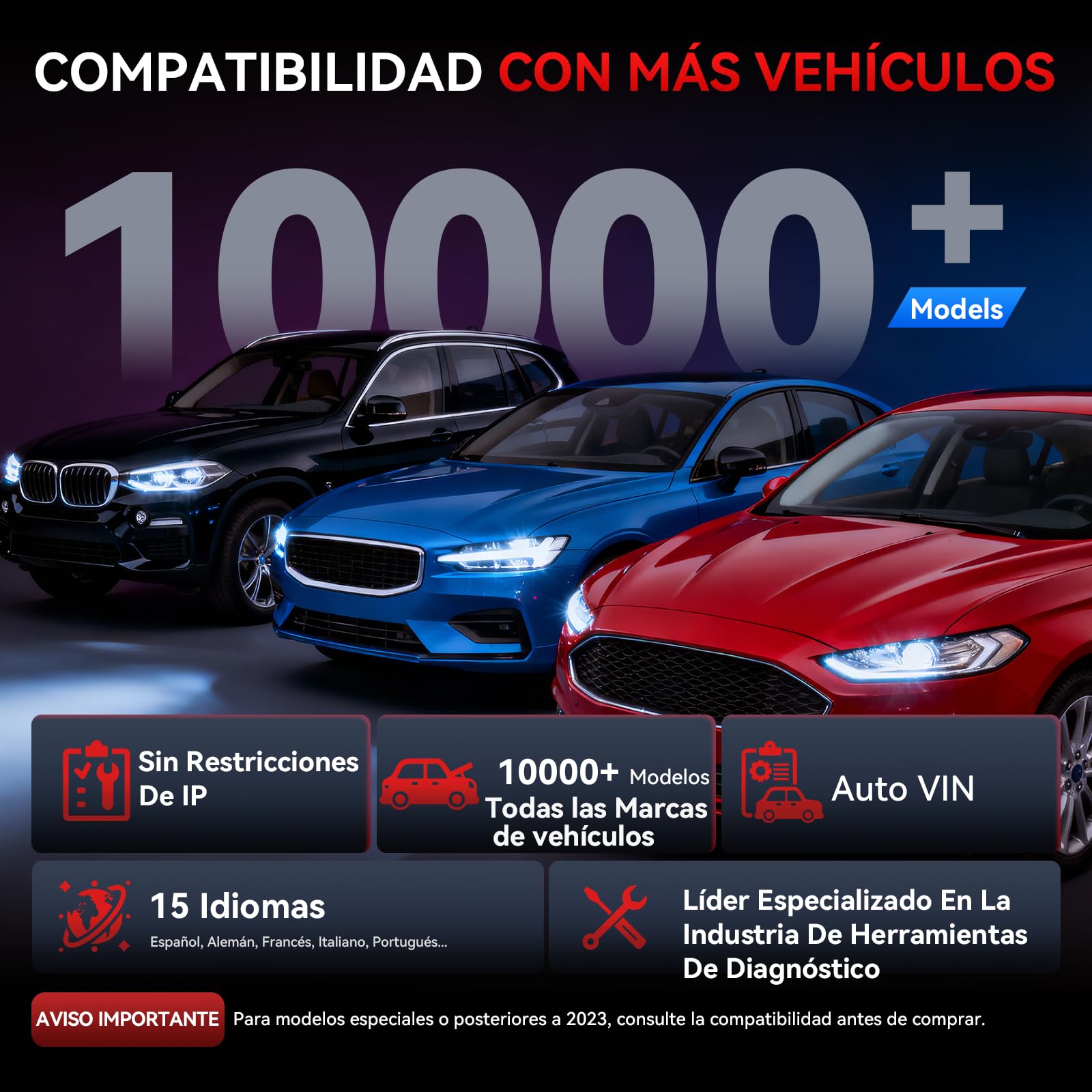 CR Pro S Herramienta de Diagnóstico Bidireccional para Todos los Coches, Codificación ECU para Audi/BMW/VW, Escáner OBD2, Pantalla Táctil/49 Restablecimientos/4000+ Pruebas/Registro de Batería