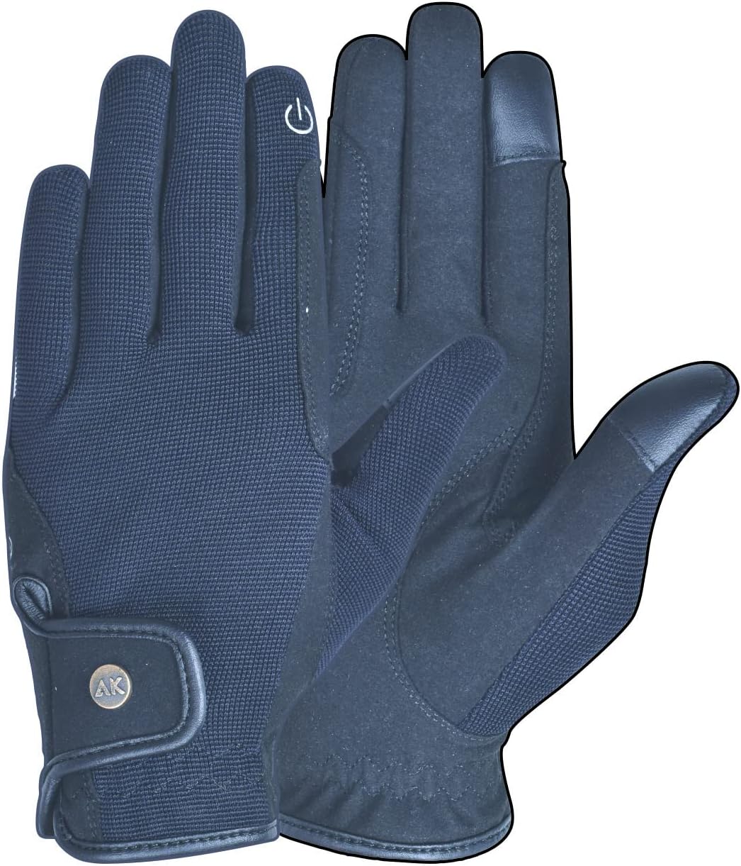 AK Fine Tech Micro Suede Riding & Multifunctional Horse Riding Gloves AKRS-8484