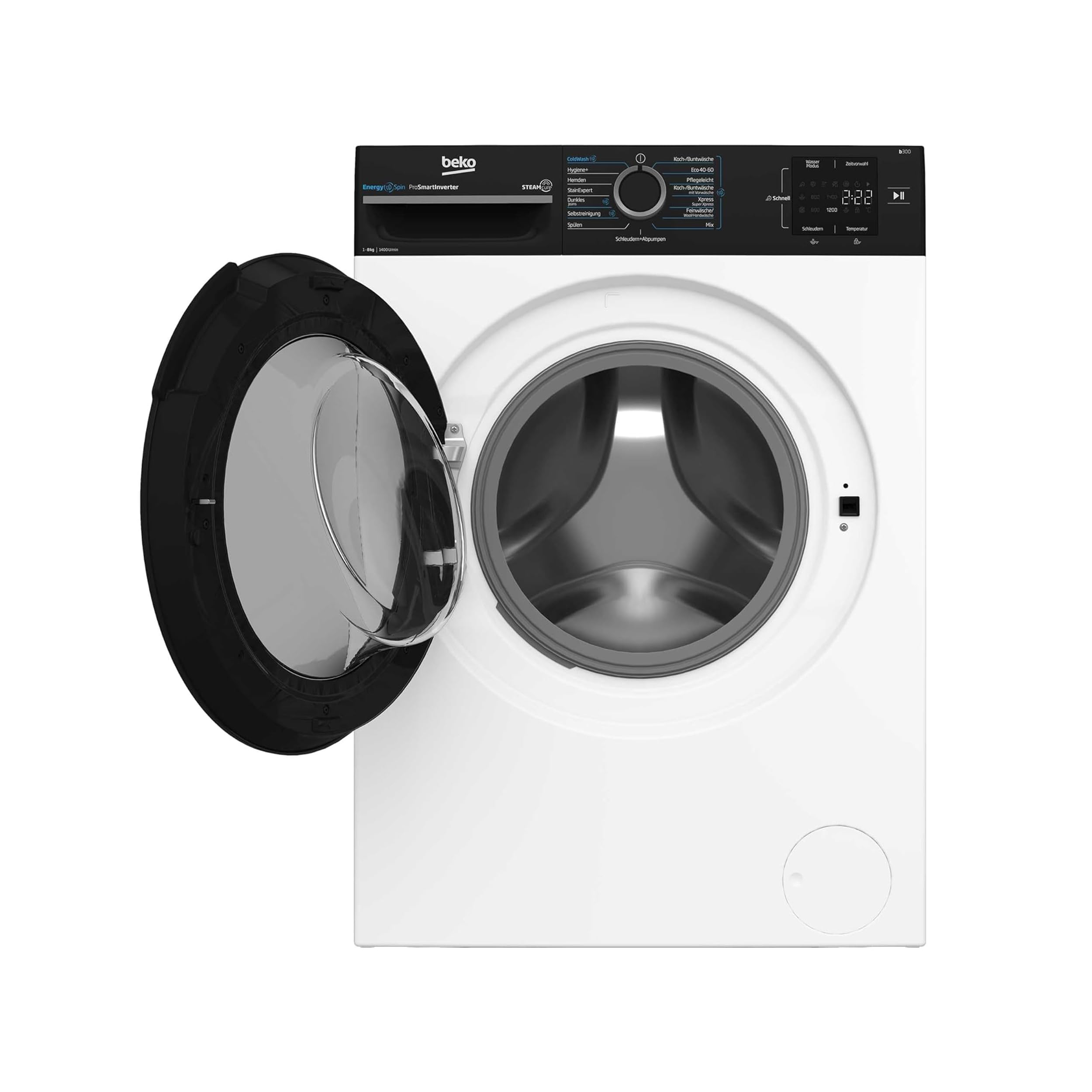 Beko BM3WFU3841R Waschmaschine 8 kg 1400 U/min SteamCure Dampffunktion Weiß
