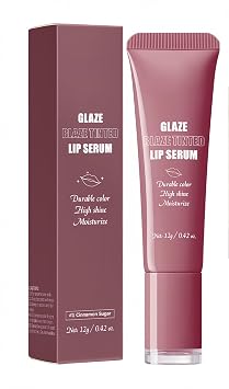 Glossy Lipgloss 6 Colors Nourishing High-shine Glossy Lipg Glaze Non-Sticky Glaze Blaze Tinted Lip Serum 01 Cinnamon Sugar