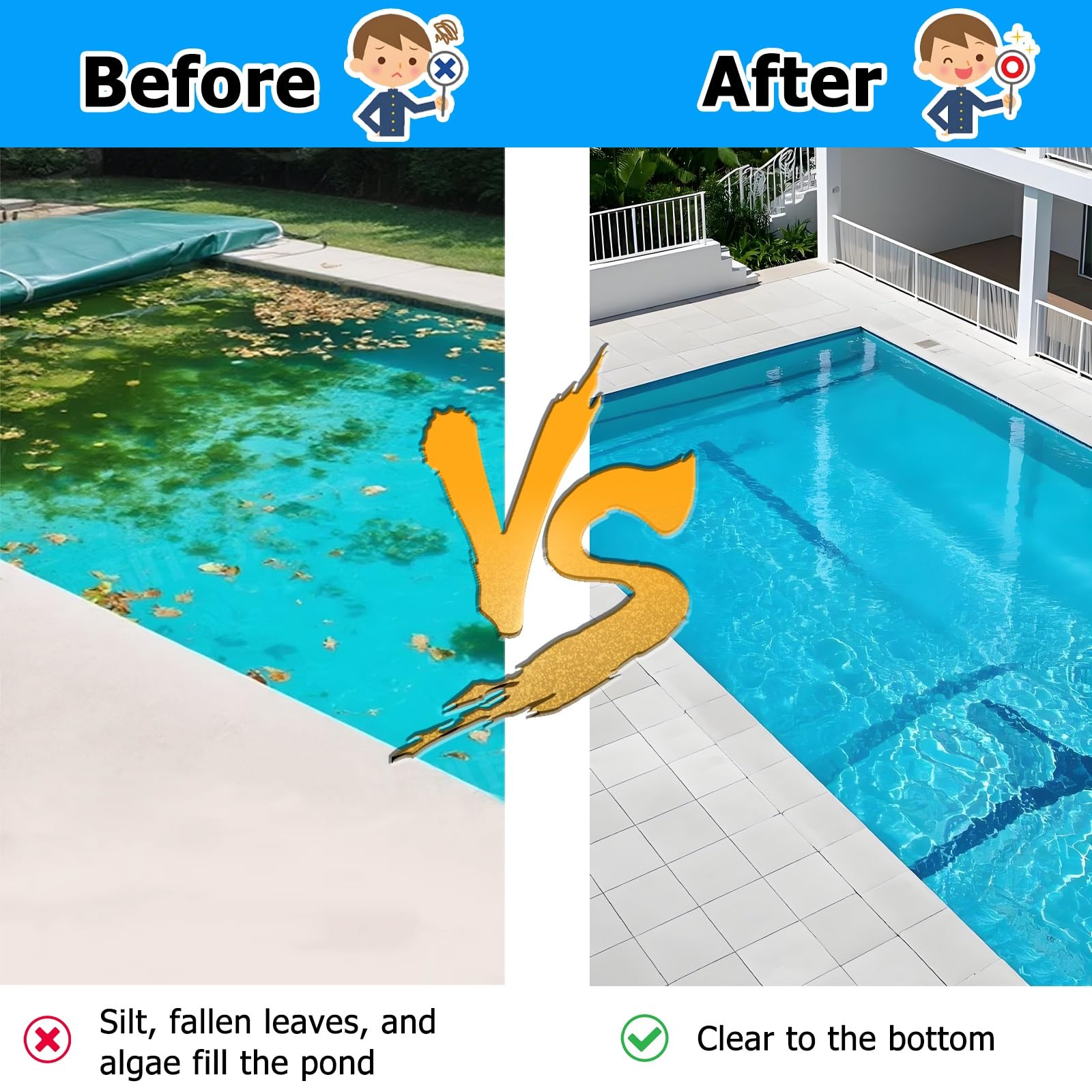 Couverture de Piscine Bâche De Protection Personnalisable pour Piscine Enterrée, Protection Hivernale Ronde pour Piscine De 0,9-10,7m De Diamètre, Prévention des Noyades(Blue,2.1m(7 ft))