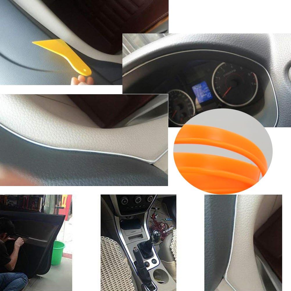 HomDSim Sound-activated Function Auto Car Neon LED Panel Gap String Strip Light, Glowing Wire/El Wire Lamp,Automotive Interior Car Decor Decorative,Cigarette Lighter Plug : Automotive