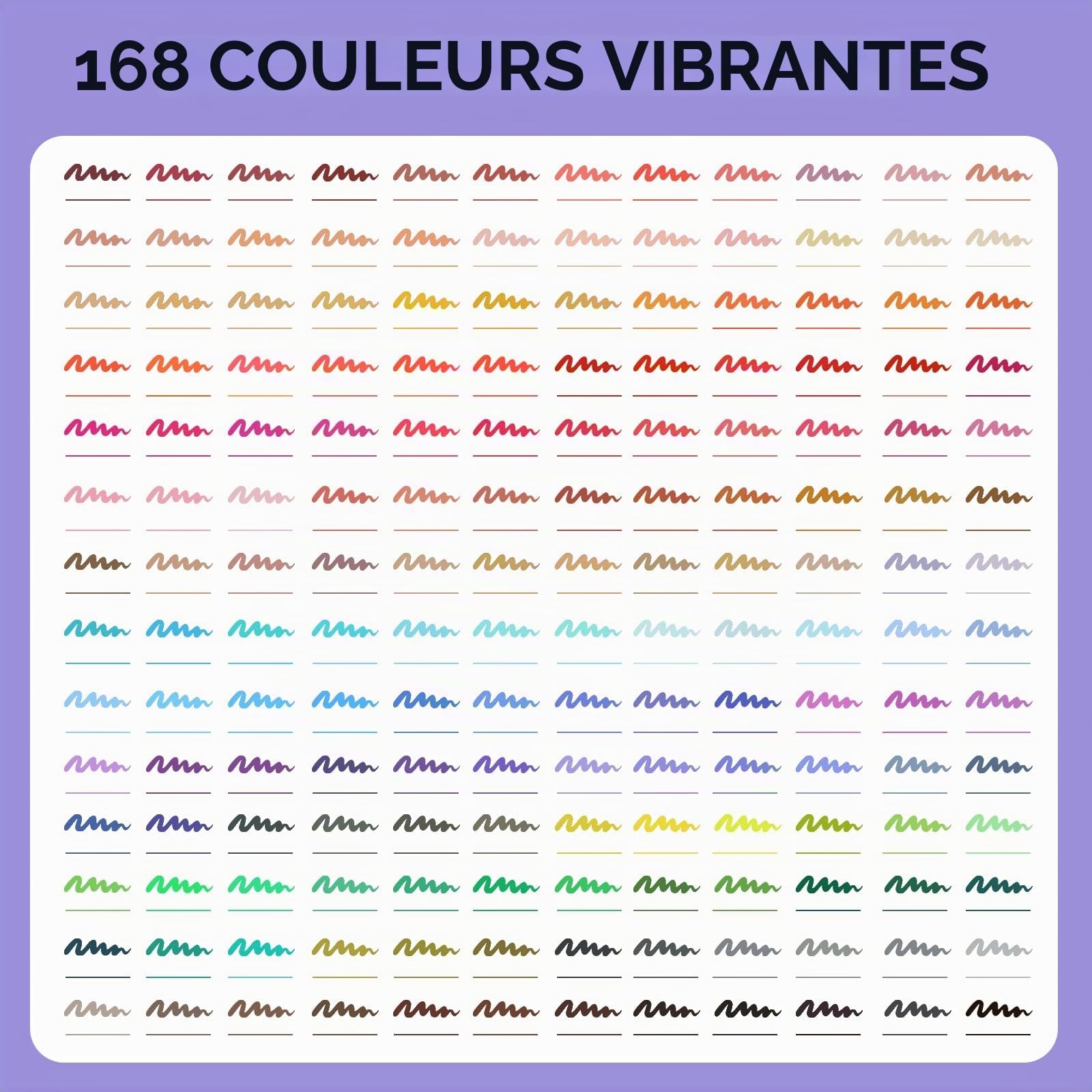Artecho 168 marqueurs à double pointe pour livres de coloriage pour adultes avec sac