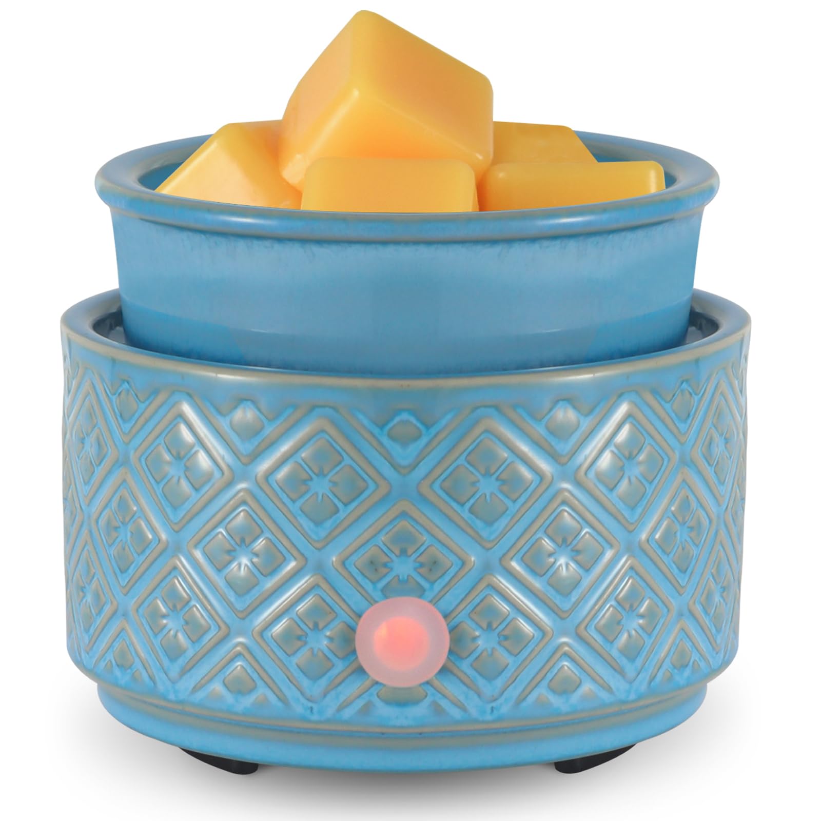 Ceramic Wax Melt Warmer With 7-Color LED Light - 3-in-1 Electric Candle Warmer For Home, Valentine's Day Gifts - View #8