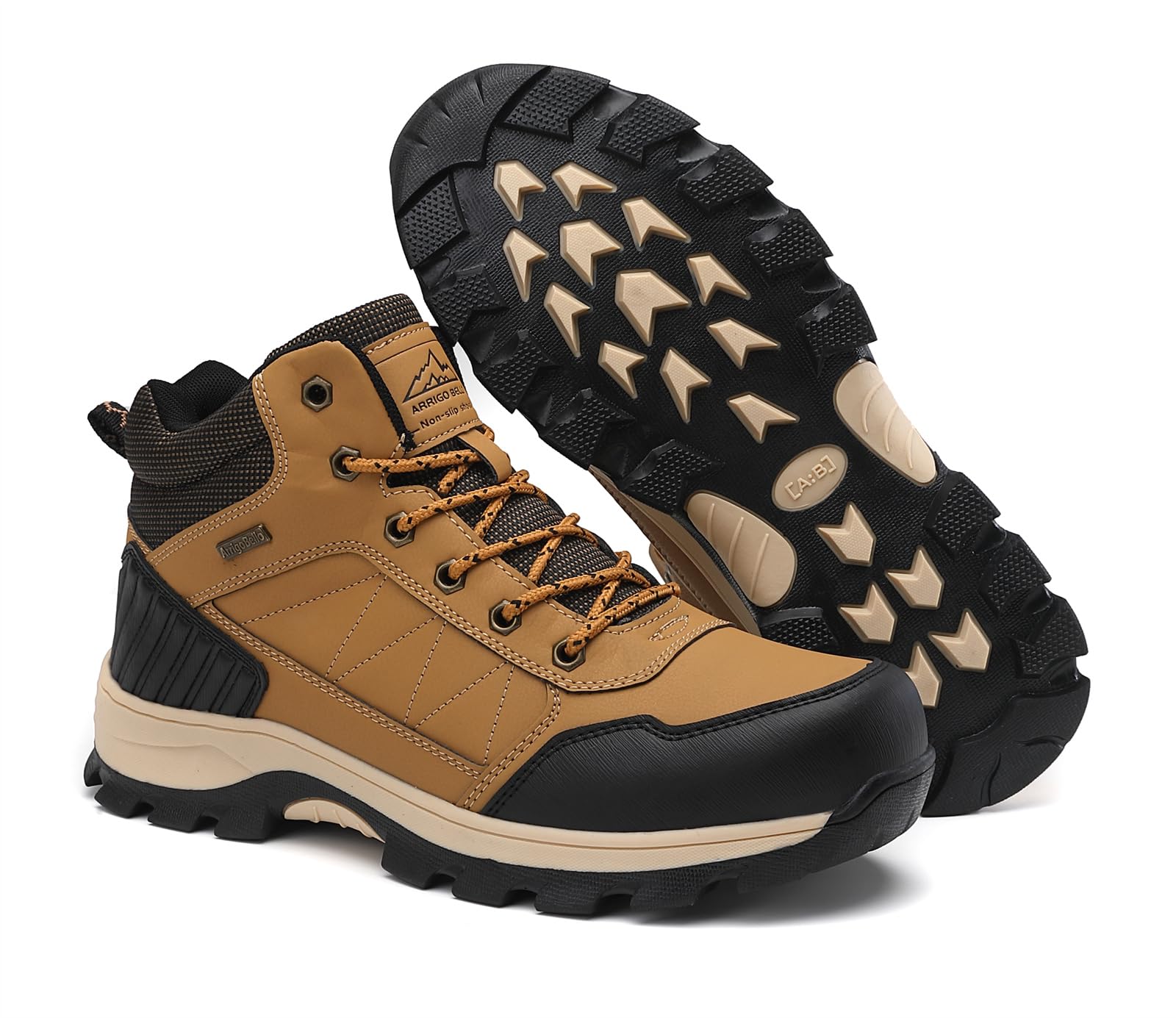 ARRIGO BELLO Chaussure Homme Hiver Bottes Homme Bottine Chaud Fourrées Neige Extérieur De Marche Randonnée Boots Taille 41-46