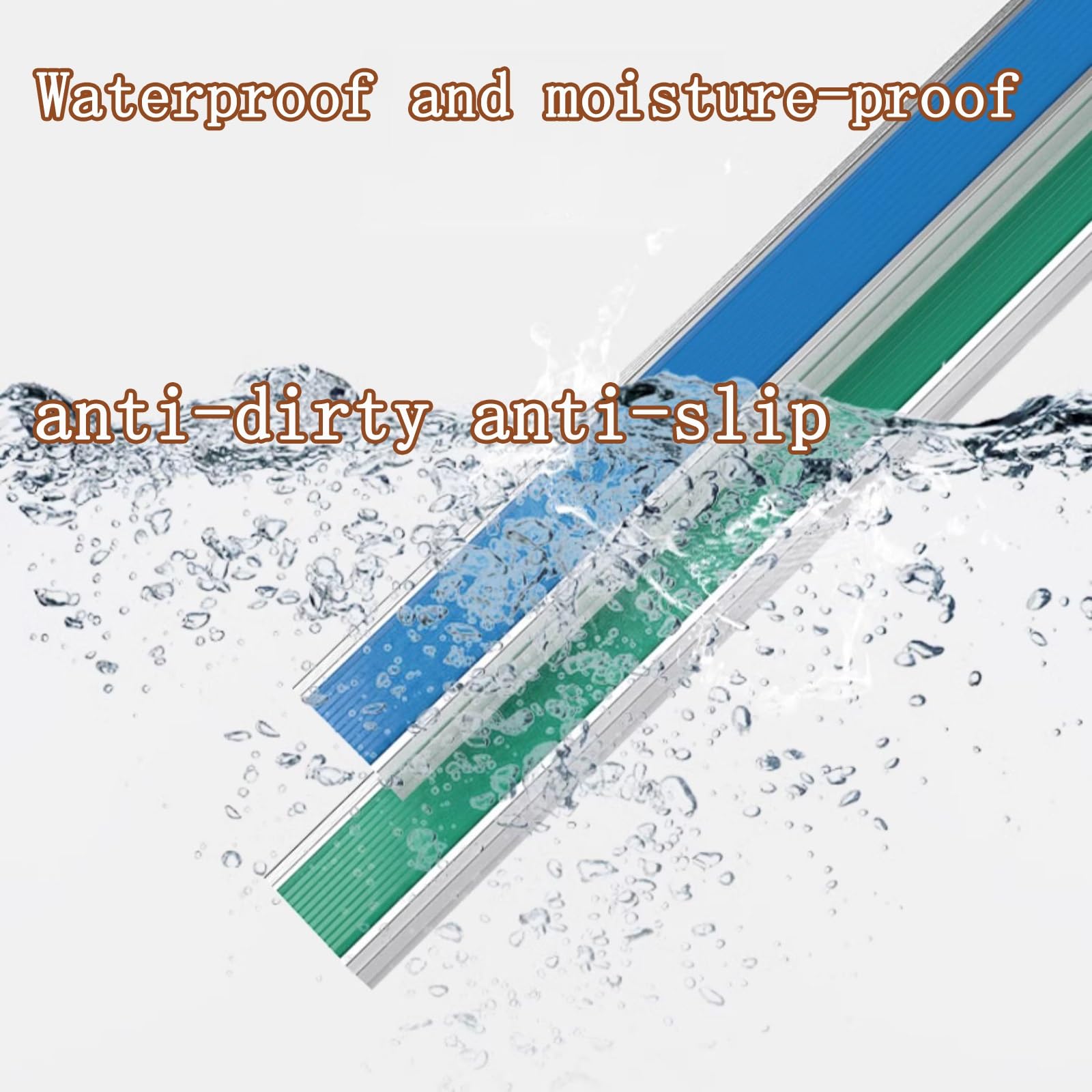 Aluminio Tiras Antideslizantes para Peldaños, Tipo L Tiras Antideslizantes Autoadhesivas, Perfil De Borde De Escalera Tira Antideslizante Tira, Doble Antideslizante, Apto para Hoteles Y Hospitales ( C