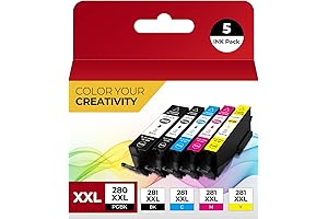 Canon TR8622 Ink Cartridges - Premium Replacement for Canon PGI-280XXL and CLI-281XXL Ink Cartridges (5-Pack)