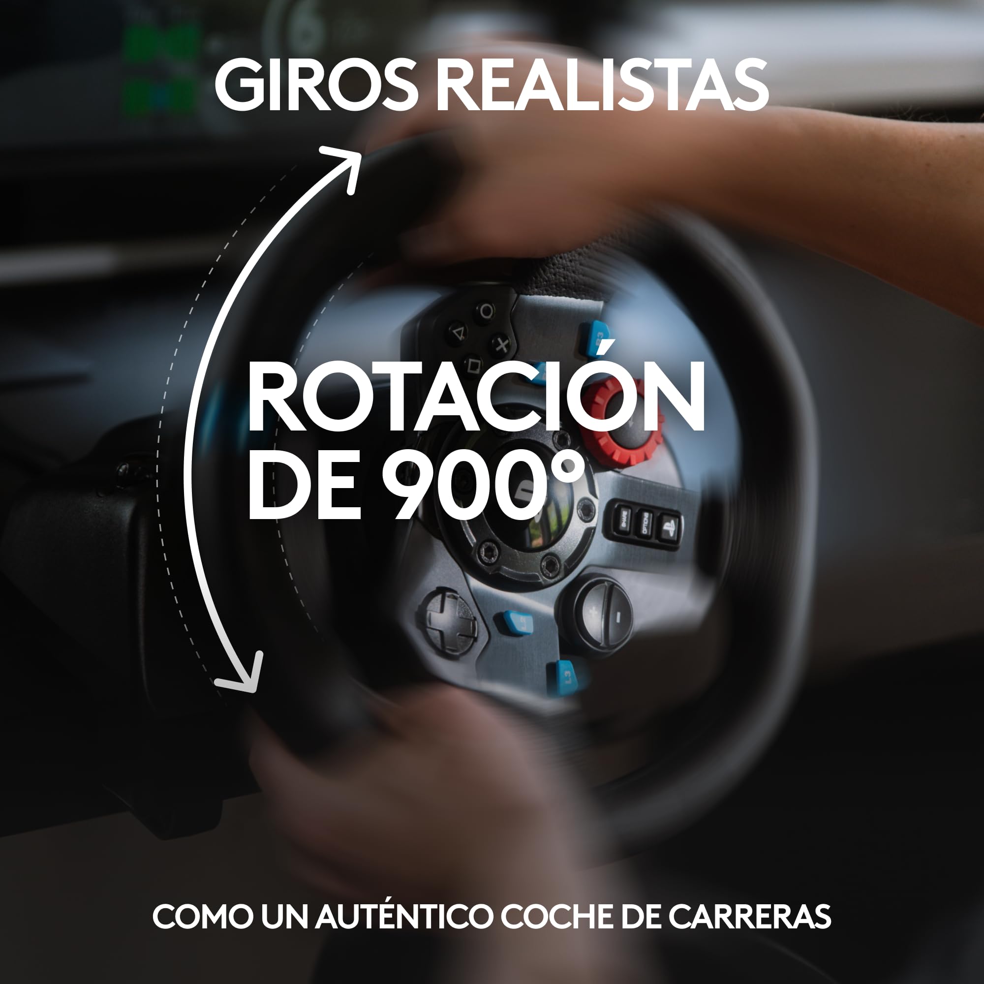 Logitech G G29 Driving Force Racing Wheel and Floor Pedals, Enchufe británico - Negro
