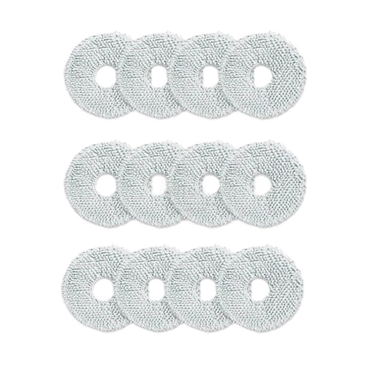 Mop Cloths Holder. Compatible for Dreame L10s Ultra / S10 / S10 Pro / X10 /Compatible for Xiaomi Mijia Omni. All-in-One Robot Vacuum Cleaner B101CN Mop Rag (Color : 12 mops)