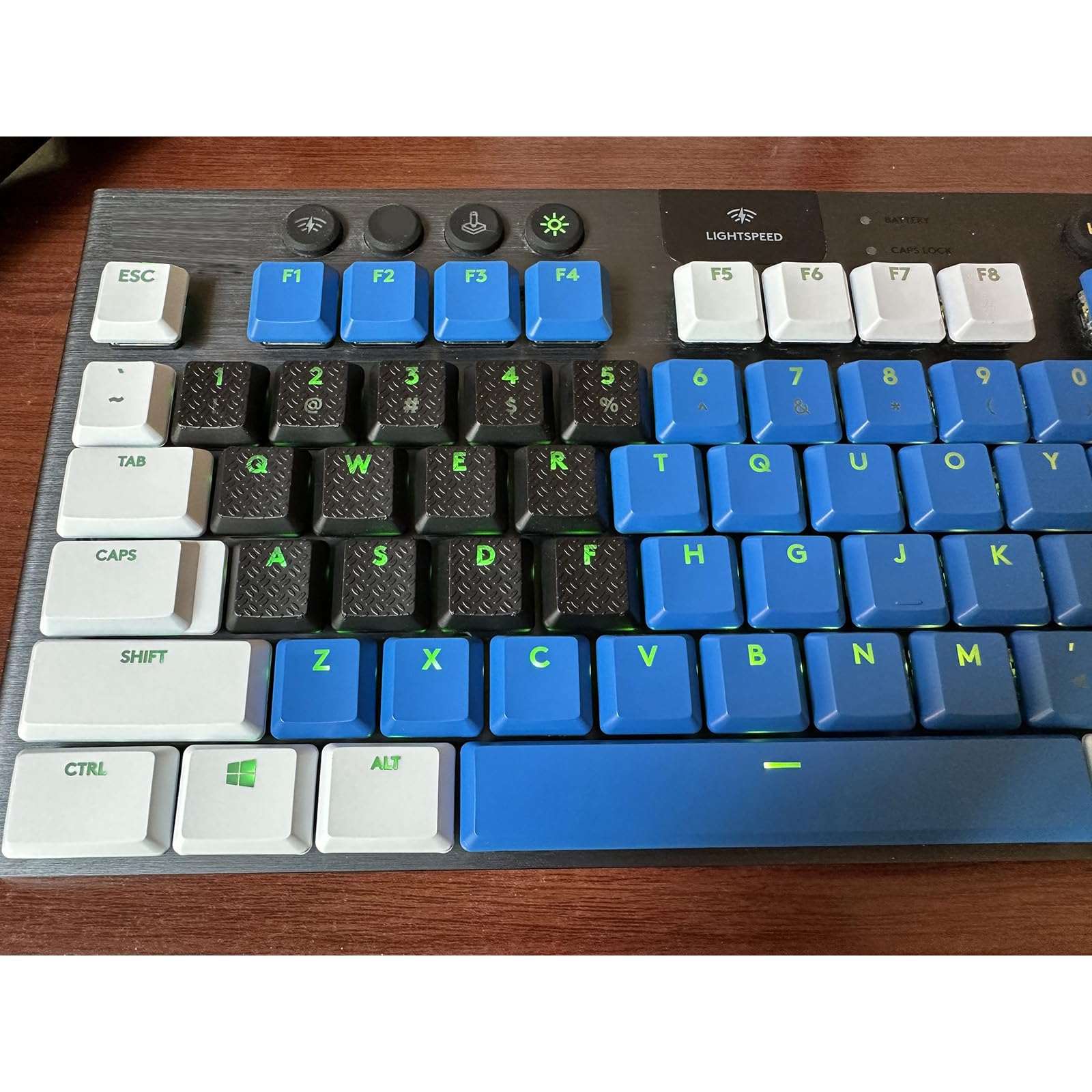 20 Touches Noires Translucides Pour Clavier Logitech G813 G815 G913