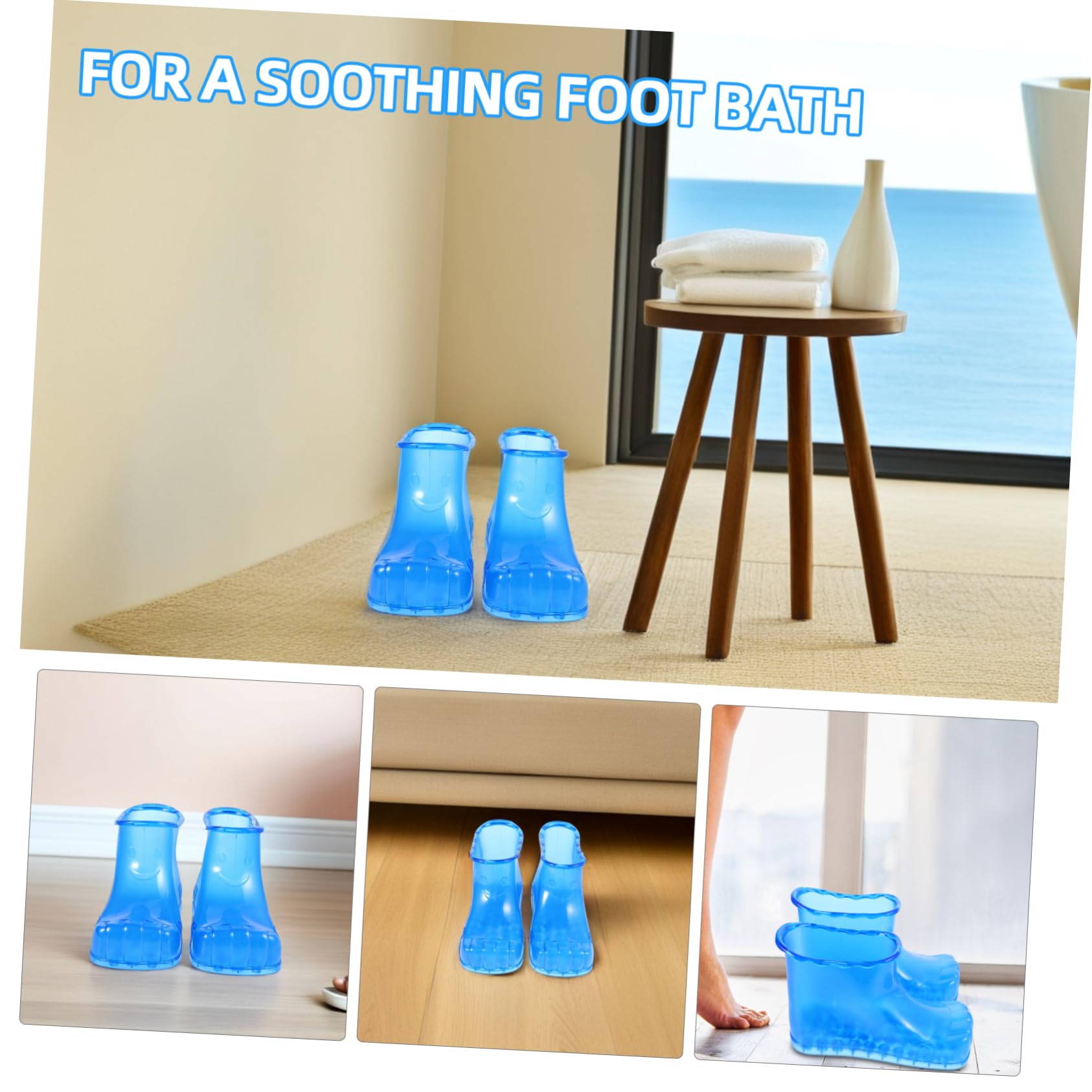 Zapatos Para Baño De Pies Para Adultos Zapatos De Baño Portátiles Botas De Remojo Para Pies Uso Doméstico Material Plástico Color Para Spa De Casa