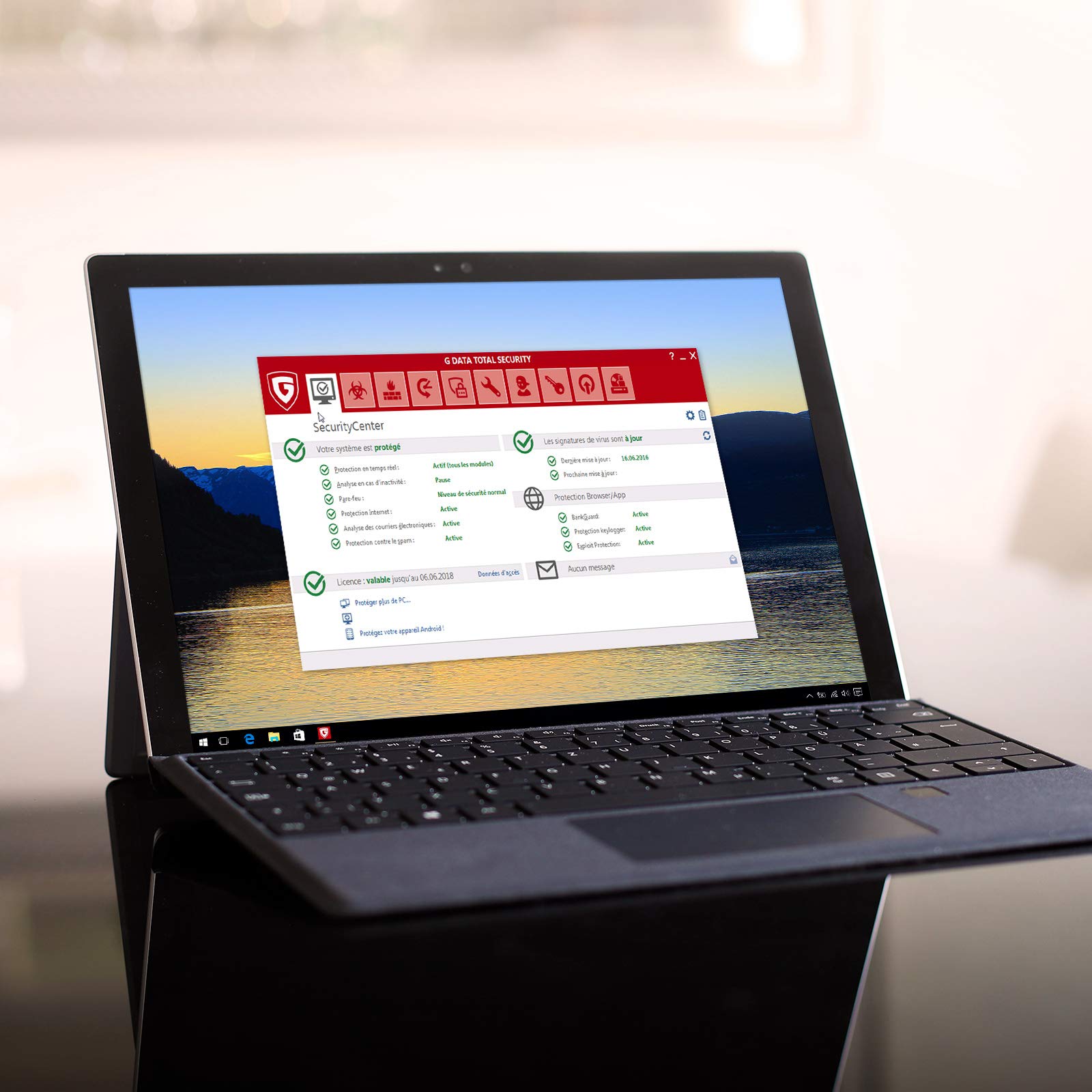 G DATA Total Security 2019 | 1 appareil | 1 An | PC | Code d'activation PC - envoi par email