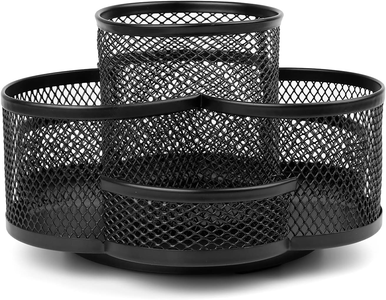 Pulto Stiftehalter Metall - Schreibtisch Organizer Schwarz Mit Filz | Made In Germany