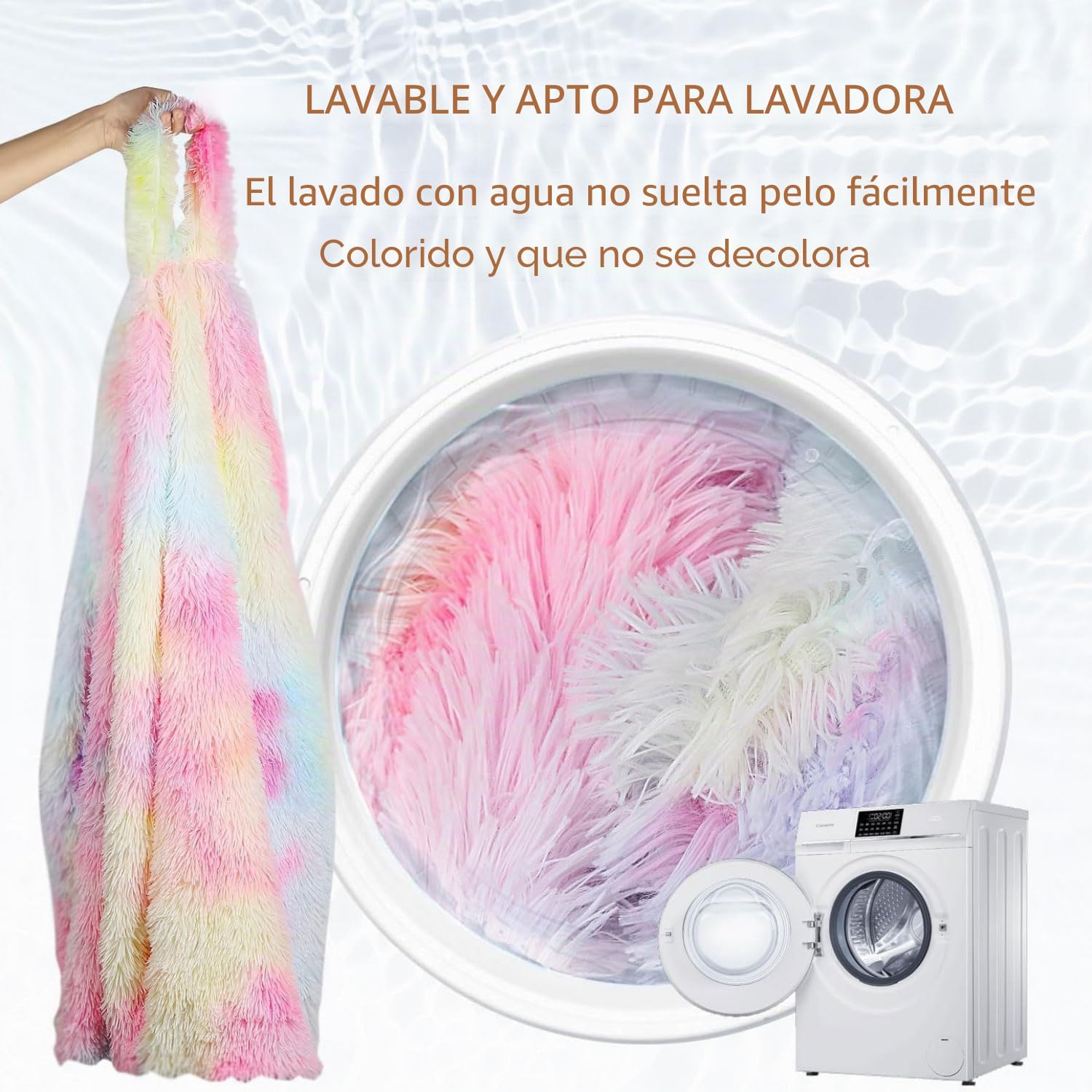 Puff Gigante de Piel Sintética de Pelo Largo Silla Grande de Puf - Muebles Gigantes Rellenos de Espuma con Fundas Lavables a Máquina Sofa Puf Gigante Moderno sin Relleno
