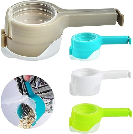 Anup Torda Seal And Pour Vaccum Seal Bag For Sealing Food Packets | Silicon Kitchen Accessories Sealing Air Tight Clips Organizer For Food Bag Storage (1) (2)