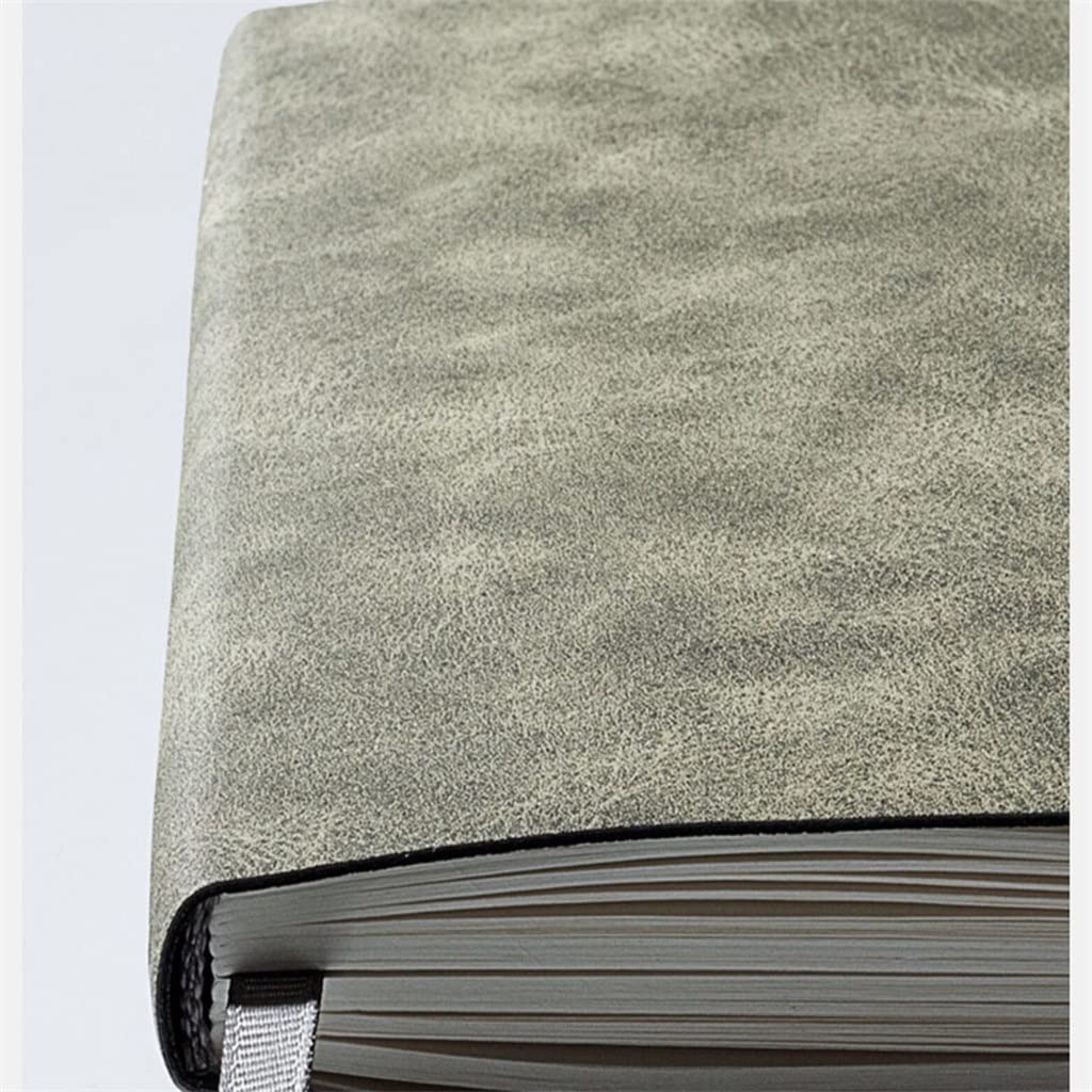 BmxauZ Agenda aziendale grande A5 - Quaderno da ufficio in pelle con agenda, pagine a righe e generosi 260 fogliDA5