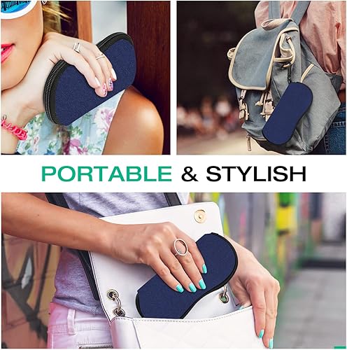 Miniatura 160 de MoKo - Estuche suave, ultra ligero, de neopreno, para lentes de sol, con cremallera y clip para cinturón