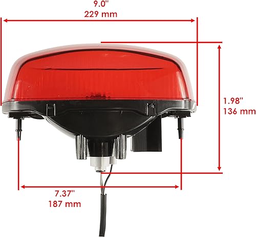 Miniatura 3 de Caltric Conjunto de luz trasera con bombilla compatible con Suzuki Eiger LT-F400 LT-F400F LT-A400 LT-A400F 2002-2007  Vinson LT-A500F 2002-2007