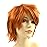 Modernfairy Anime Halloween Wig Dark Orange for Cosplay Party, Synthetic Layered Short Hair Wigs with Bangs, Pastel Wigs for Women Men