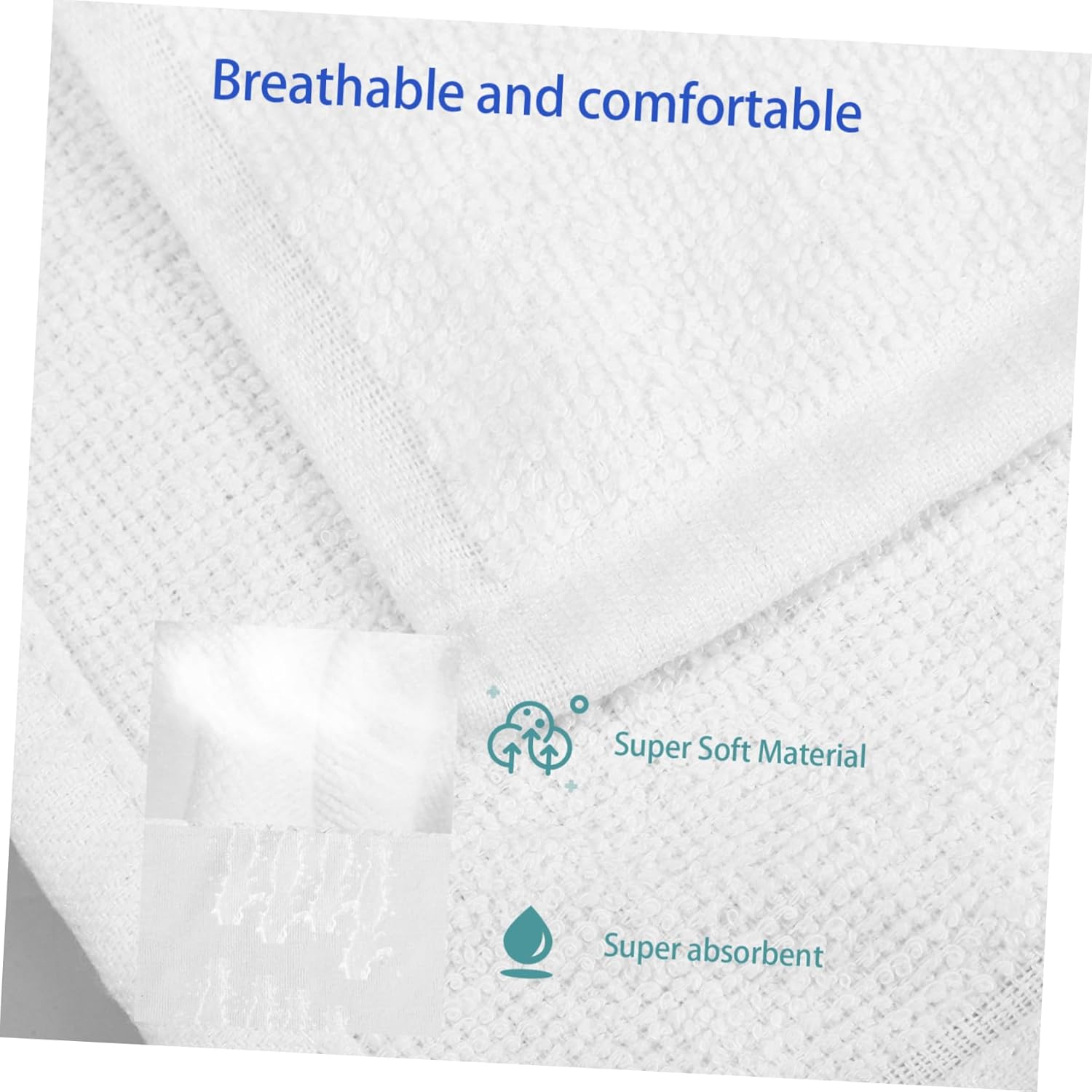 24pcs Cotton Hand Towels Square Disposable Towel Set for Bathroom Hotel and Restaurant Highly Absorbent Soft Personal Use