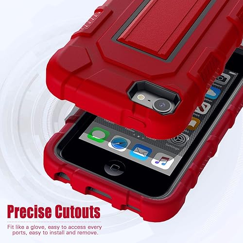 Miniatura 6 de Funda para iPod Touch 7 generación, iPod Touch 65 generación, resistente a los golpes, resistente a los golpes, para Apple iPod Touch 765