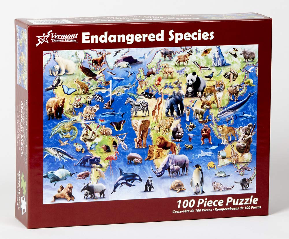 Endangered Species Kid's Jigsaw Puzzle 100 Piece : Amazon.sg: Toys