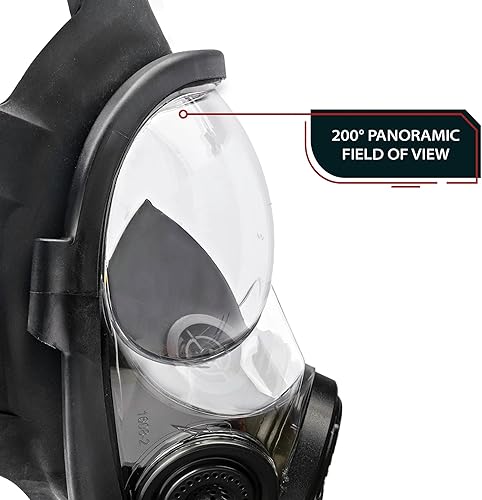 Miniatura 4 de Parcil Distribution NB-100 Tactical Gas Mask Full Face Respirator Survival Gear