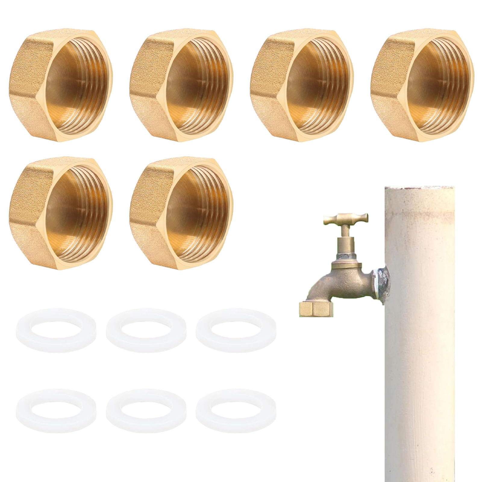 Nipple Ottone Per Tubi Nippli Tubolari In Ottone - Filettatura Esterna, Vari Diametri, Per Connessioni Idrauliche Raccordo Idraulico In Ottone - Foto 4