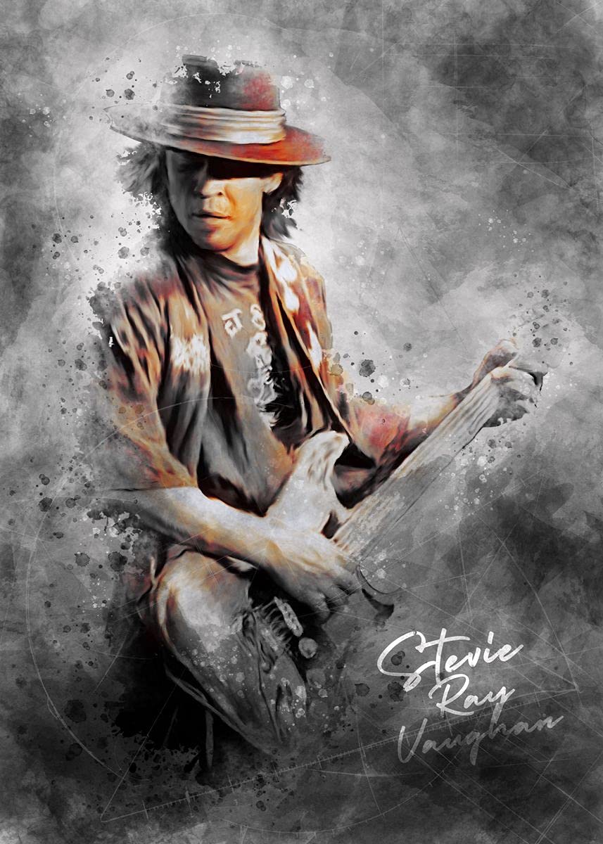 Rudd Stevie Ray Vaughan Poster mural rétro esthétique sur