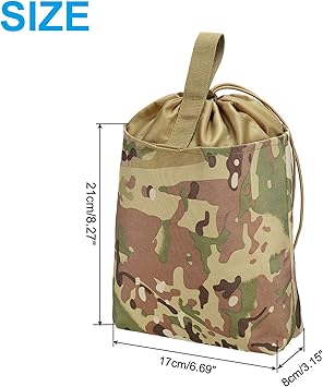 PATIKIL Dump Pouch - Roll-Up Utility Bag For Shooting Hiking Outdoor Sports Gear Storage