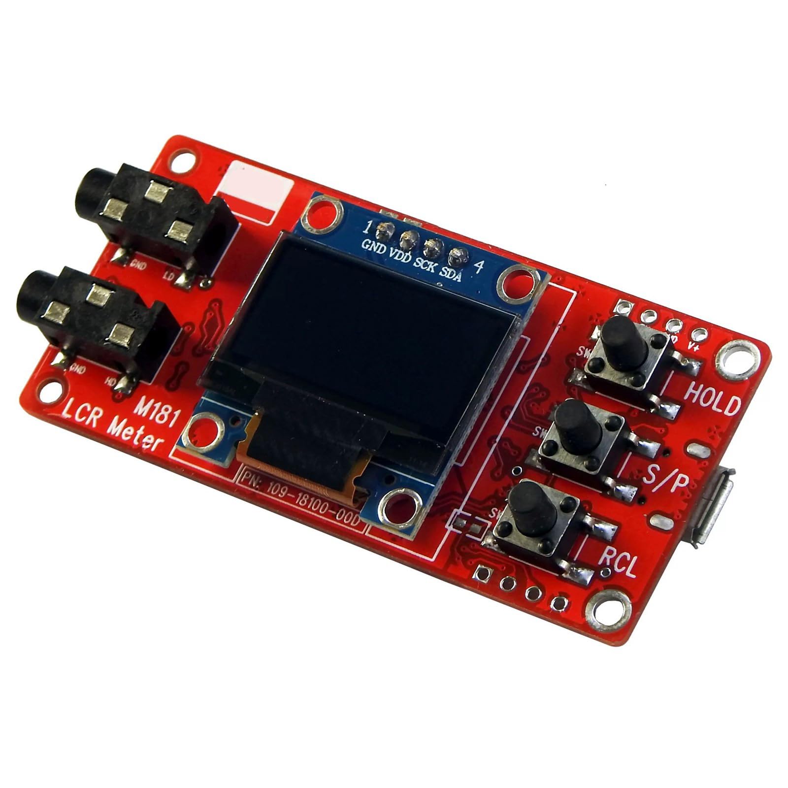 Tester digitale Macchina Alta Precisa Induttanza Resistenza Misura Meter Modulo Capacità Progetto di Sviluppo Facile Montaggio Ponte Alta Precisione Induttanza Capacità Resistenza Tester Educativo