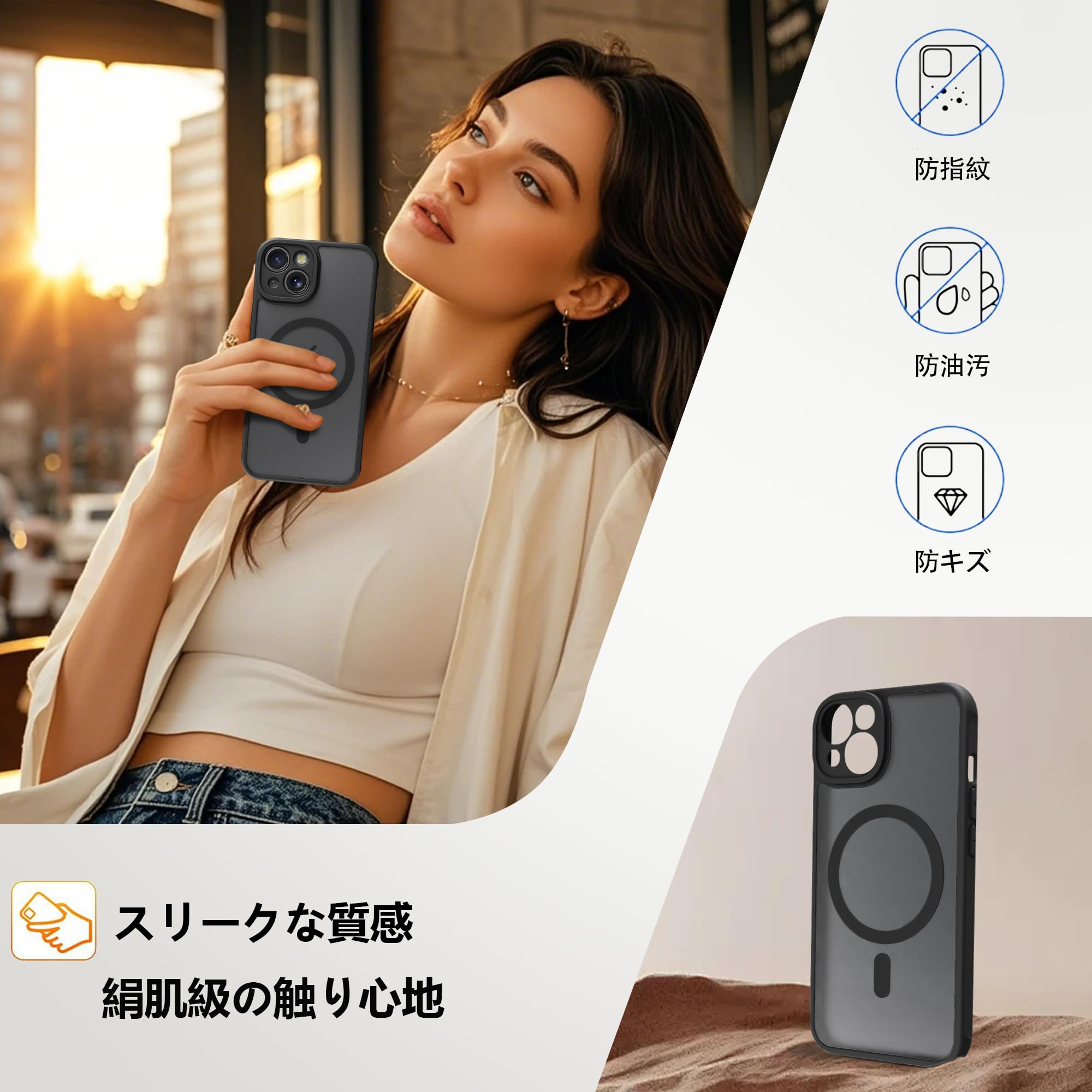 Amazon.co.jp: iPhone 13mini ケース 半透明 MagSafe対応 iphone13ミニ