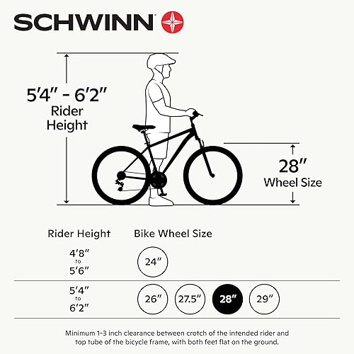 Miniatura 30 de Schwinn Volare 1300 Bicicleta de carretera, 700c para hombre y mujer, bicicleta de carretera de barra de caída de 14 velocidades, marco de aluminio