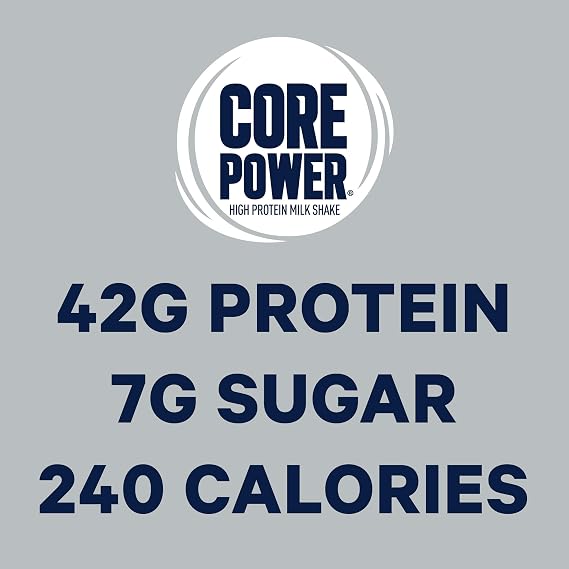 Core Power Fairlife Protein Milk Shakes for Workout Recovery (Chocolate, 14 Fl Oz, Pack of 12) + Core Power Fairlife 26g Protein Milk Shakes (Strawberry Banana, 14 Fl Oz, Pack of 12)