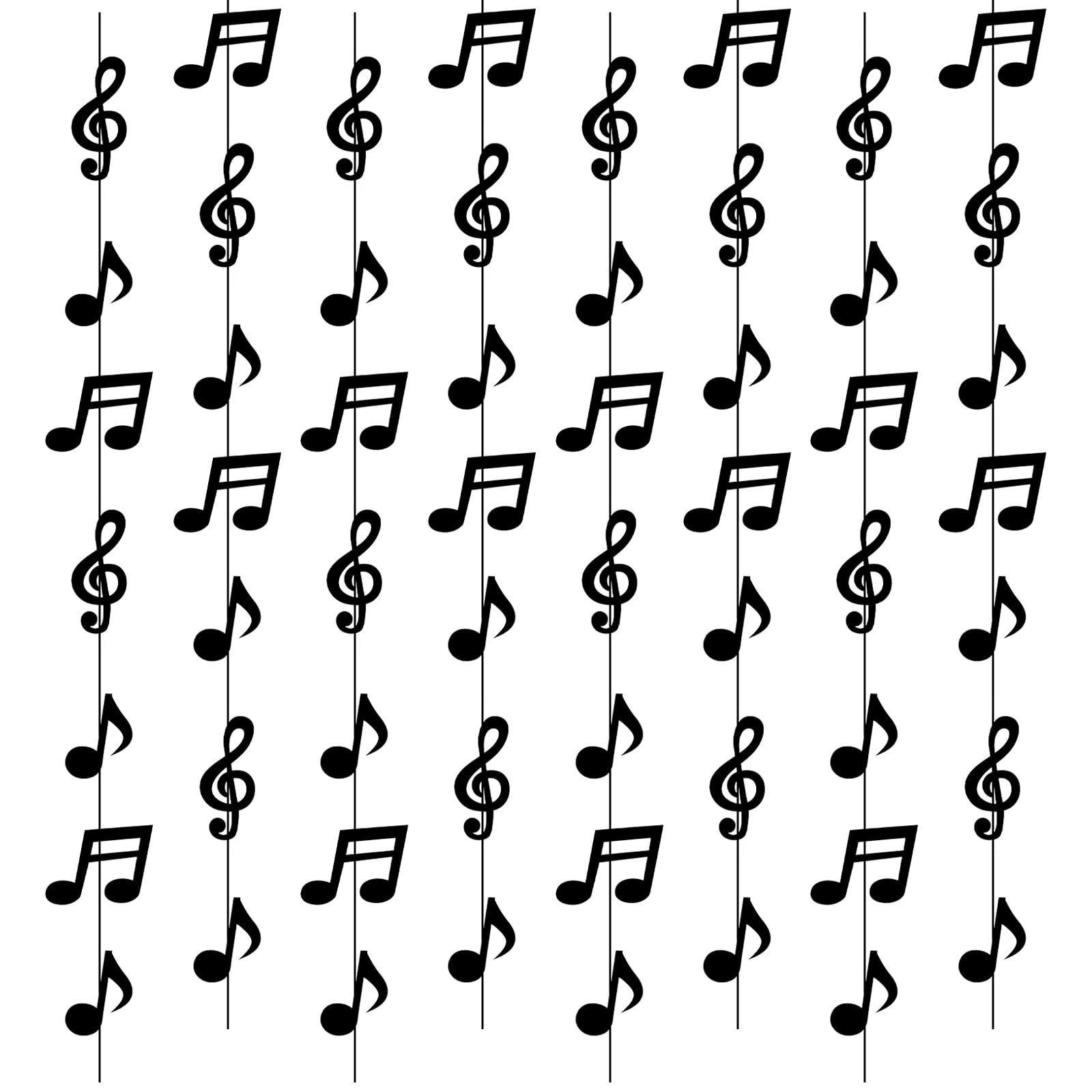 Ymapinc 8Pcs Music Themed Party Decorations,Black Music Notes Wall Decor for Classroom Decor Wedding Birthday Party Bachelorette Supplies