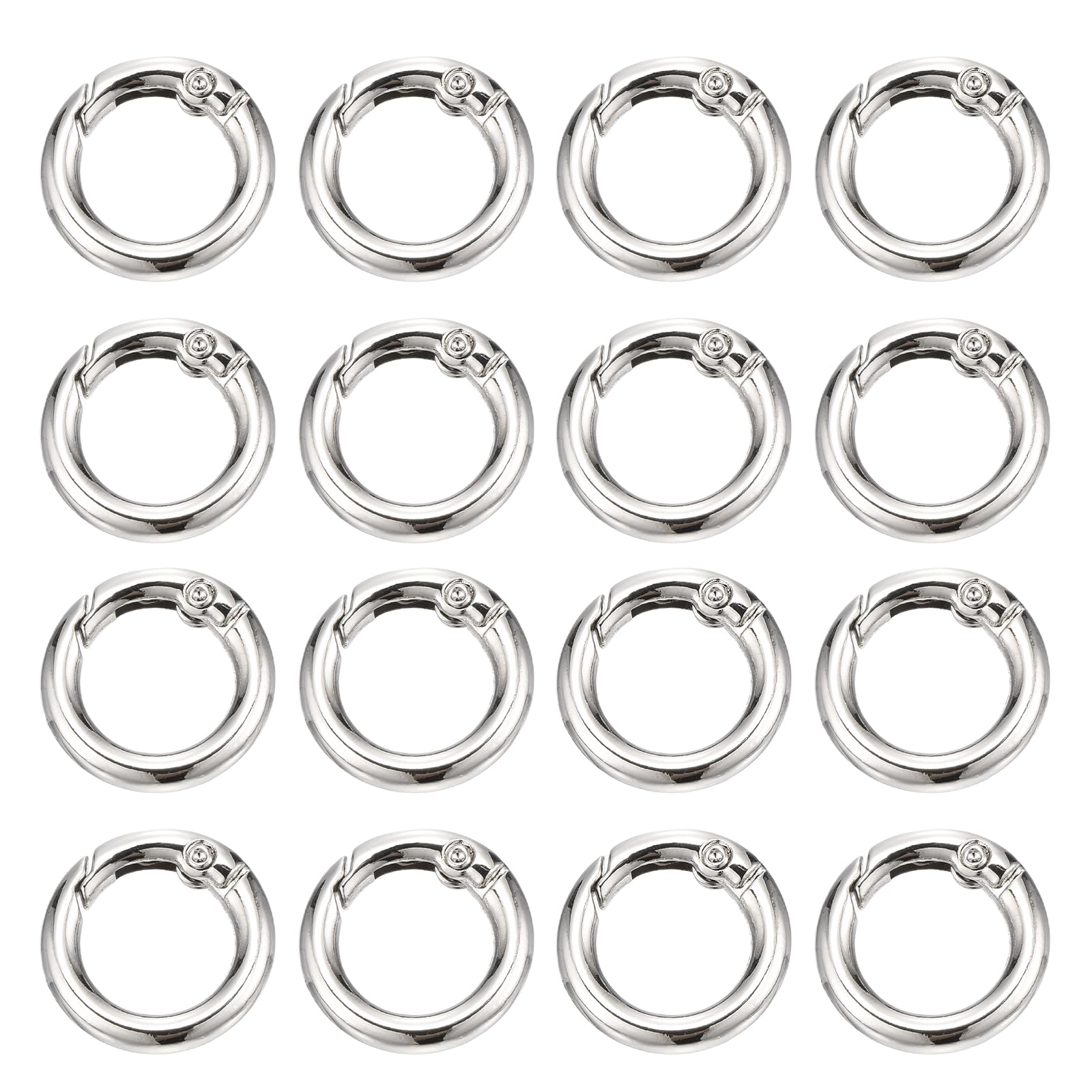 PATIKIL 16 Pcs Metal Spring O Rings