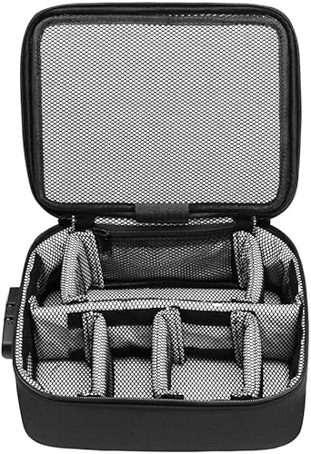 Miniatura 2 de PODAHO Extra Large Organization Storage Bag with Combination Lock, Premium Lockable Storage Case For Home and Travel, 10 X 8 X 4 Inches, Black