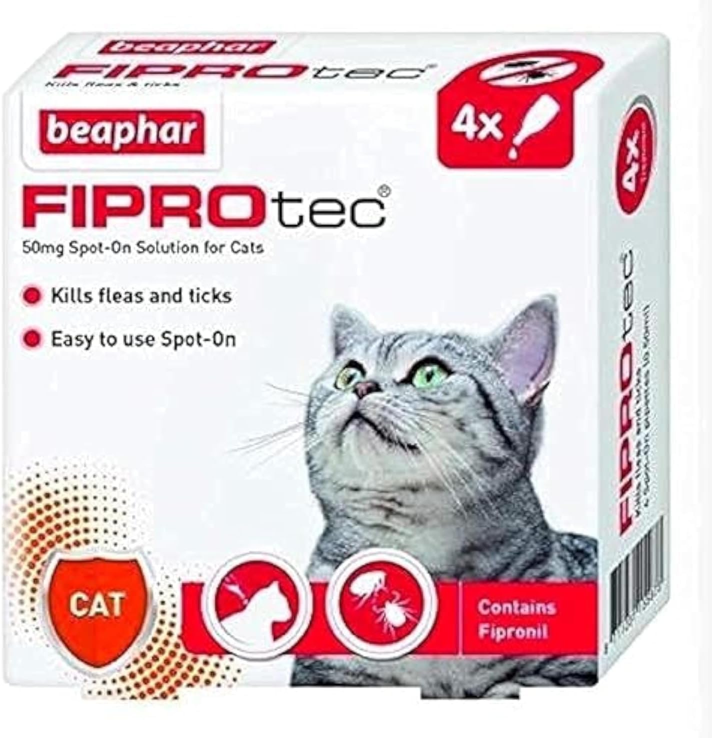 Beaphar Cat's Spot-On Solution (4 Vials,50g)