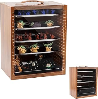 Miniature Carrying Case for Collectibles | Miniature Storage & Display Case for Figurines | Figure Model Holder & Transport Box | Also for Action Figures