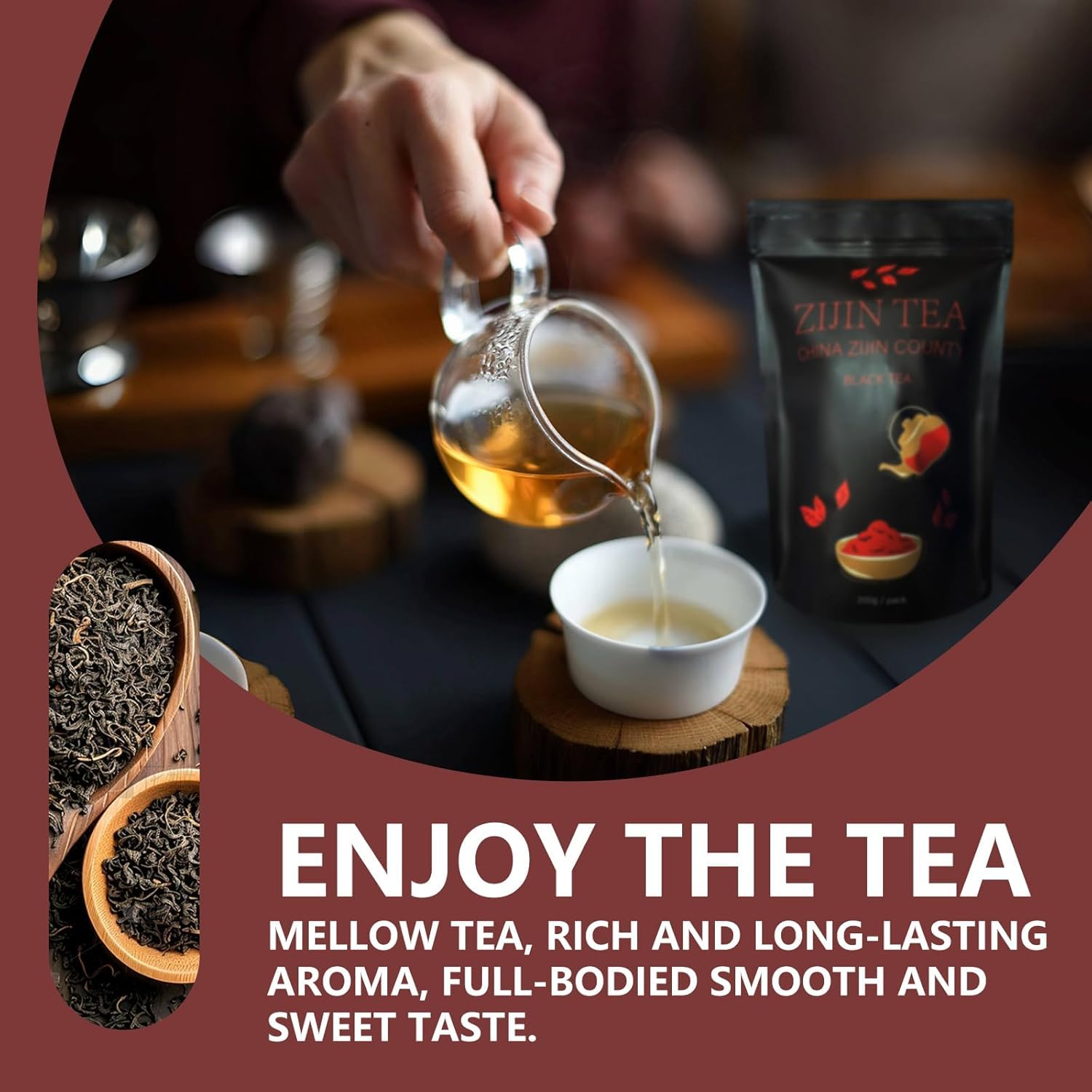 Premium High Mountain Loose Leaf Black Tea Natural Fragrance Healthy Chinese Tea 200g - Image 5