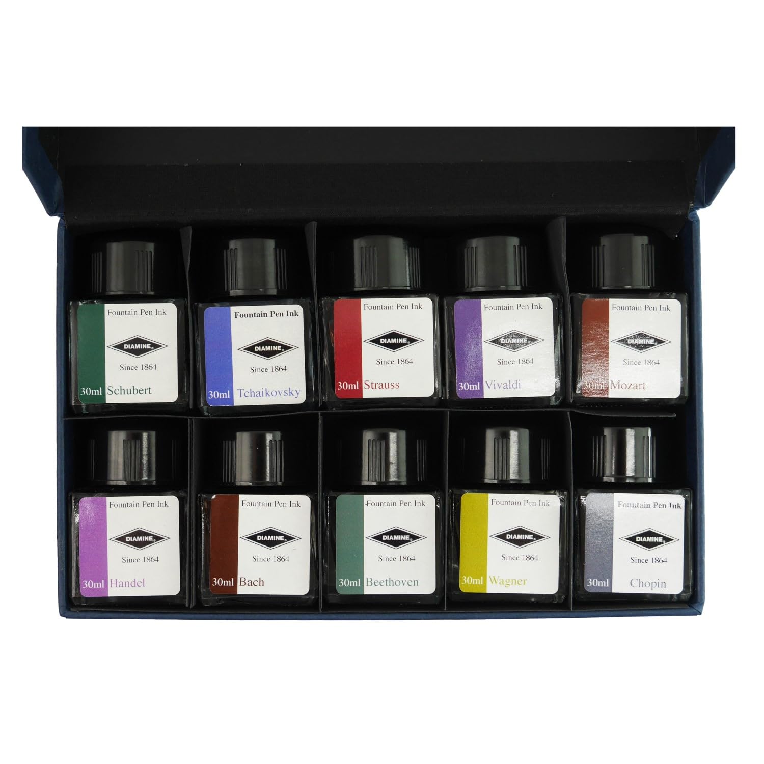【ダイアミン インク 10色セット Music Set】未使用 Amazon | ダイアミン ボトルインク ミュージックセット 10色入 30ml
