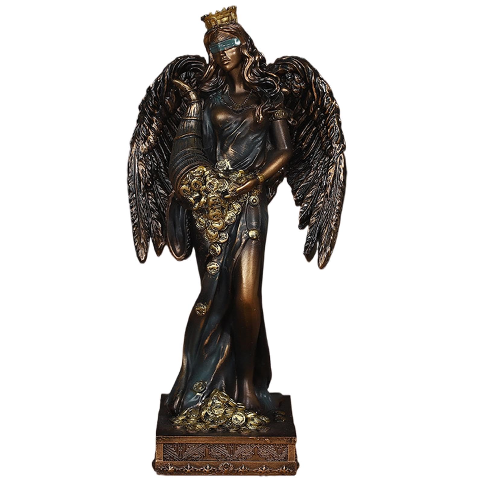 Statuetta spirituale, elegante scultura in resina, statua della