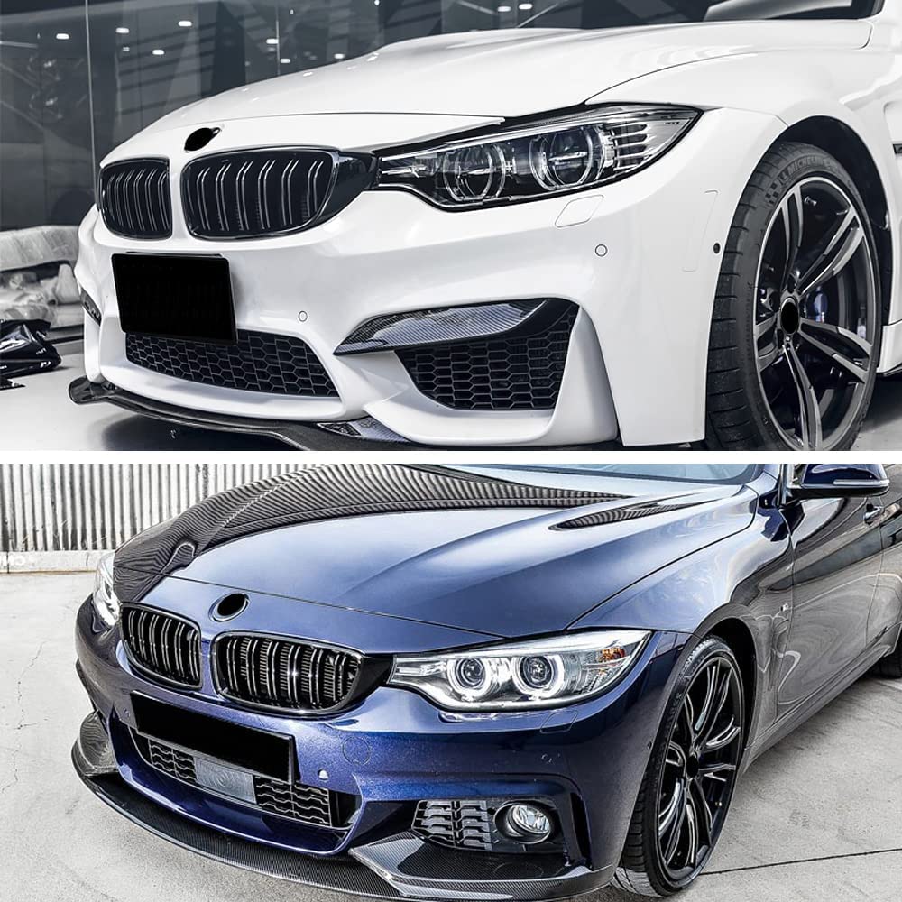 F32 Griglia per BMW Serie 4 F32 F33 F36 (2014-2019) F82 M4 F80 M3 (2015-2019) Grill Nere Griglia Del Paraurti Anteriore adatta per tuning BMW4 serie