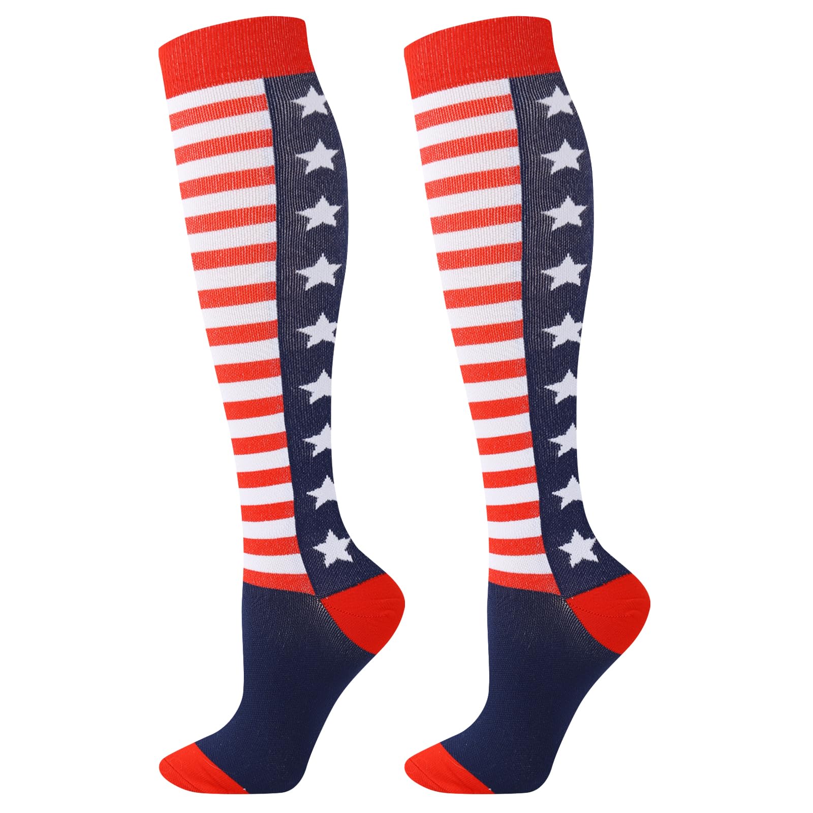 Junely Compression Socks for Women Knee High Socks Funny