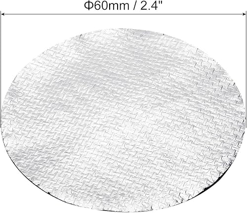 Miniatura 2 de PATIKIL Almohadilla de quemador de incienso de 2.4 pulgadas de diámetro, paquete de 20 soportes de incienso de aluminio negro para recoger cenizas