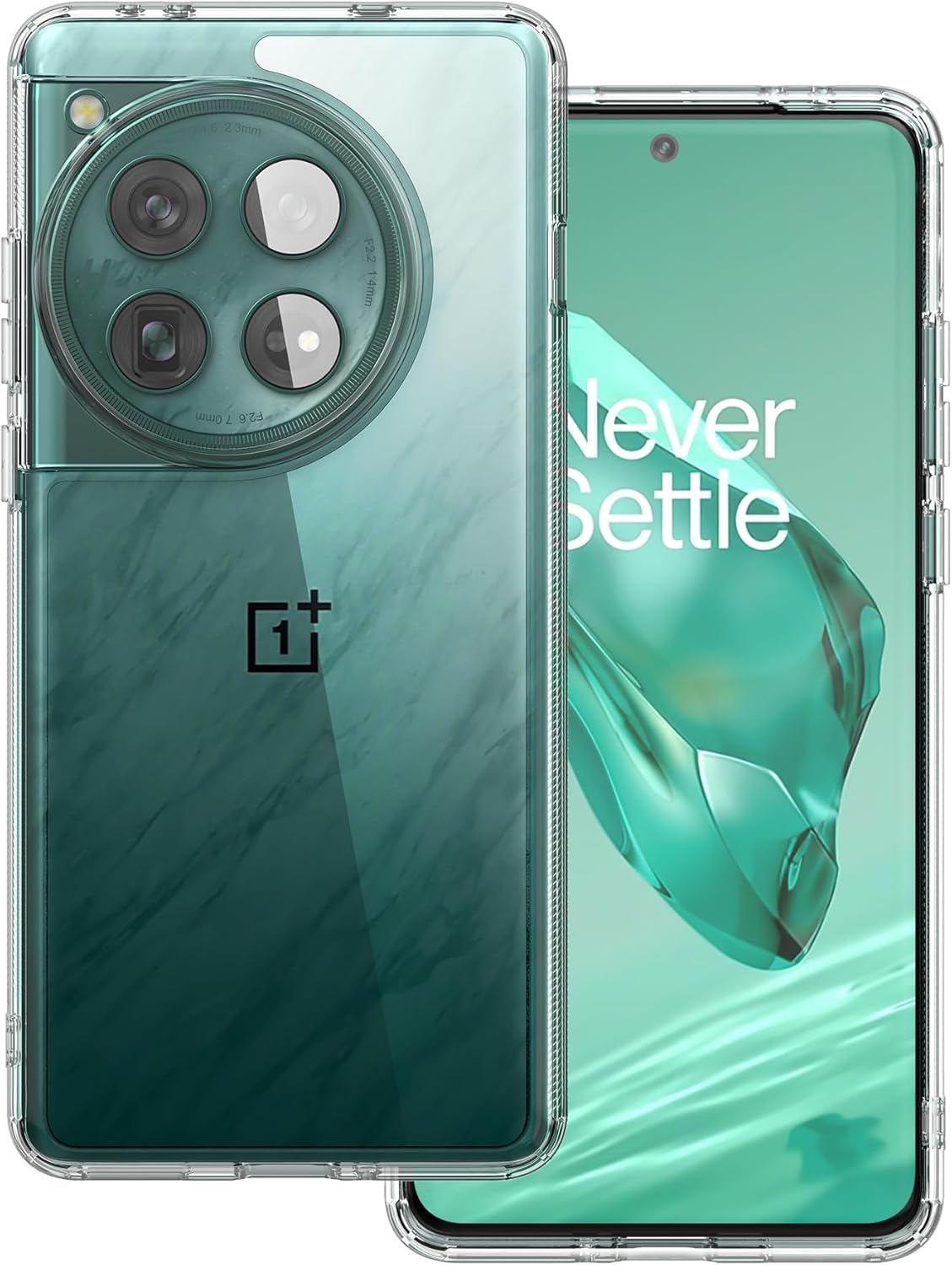 Silicone Back Cover Case, Scratch Resistant Protective Crystal Clear Transparent Shock Proof Back Cover Case for OnePlus 12-image-9