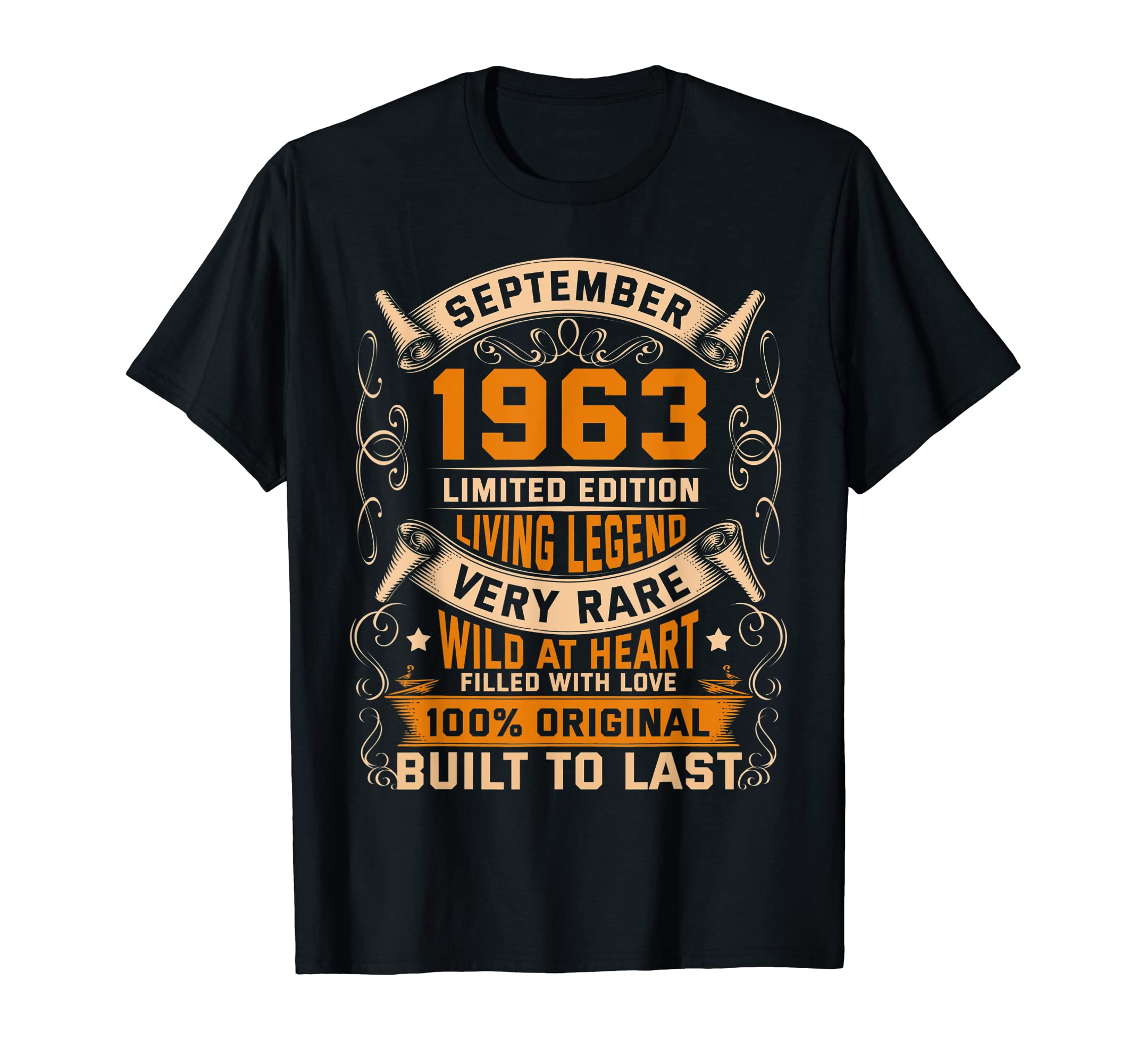 Legend 1963 September Gifts Men WomenAnniversaire Original September 1963 T-Shirt