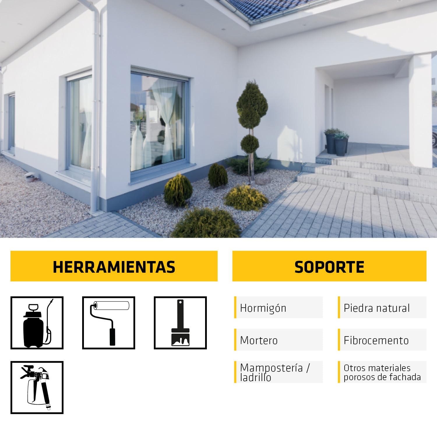 SIKA - Impregnación repelente al agua - Sikagard 703W - Transparente - Lista para su uso - Para proteger las fachadas frente a la penetración del agua - 5L