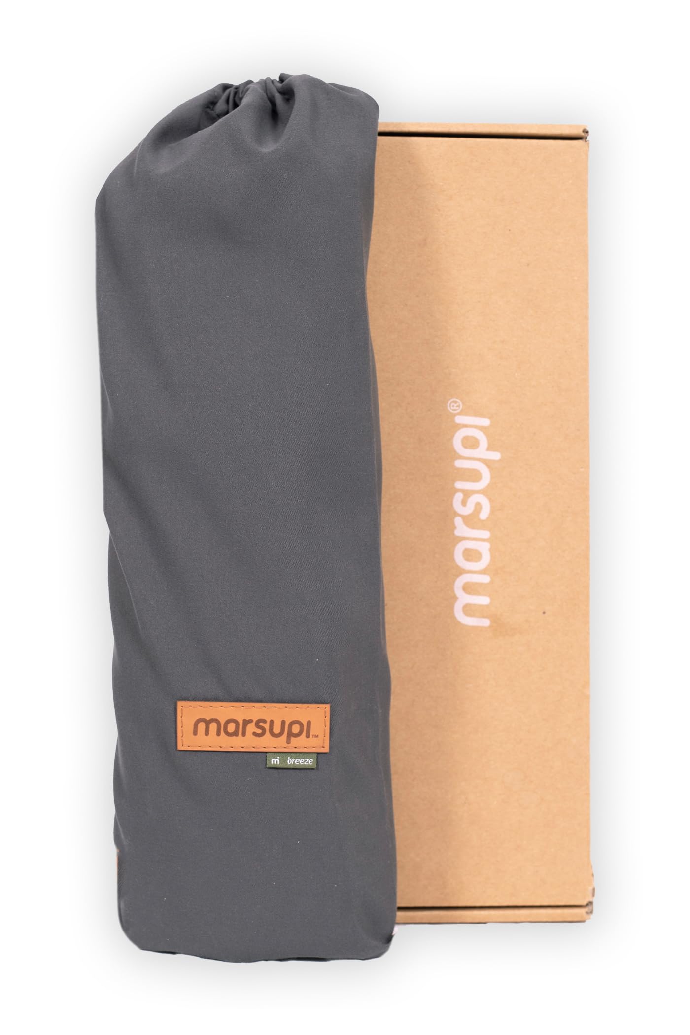 Marsupi 2.0 Mochila Portabebé, Recién nacidos diseño especial con velcros, Ergonómica, Adaptable y muy fácil de usar. Modelo Breeze. Color Light Grey. Talla XL
