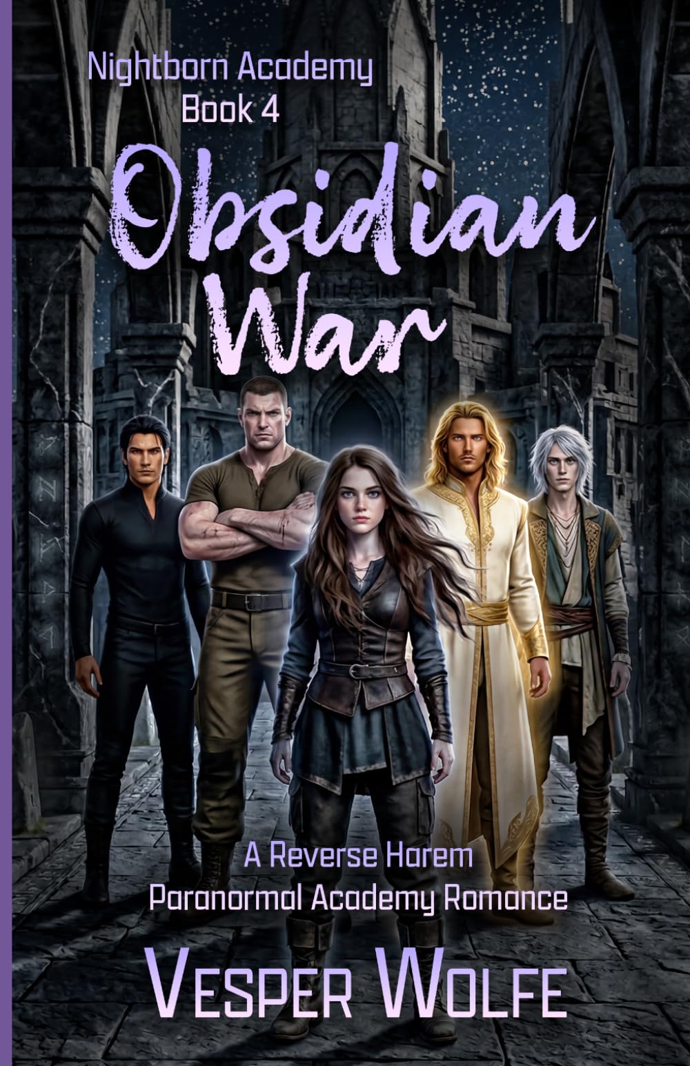 Obsidian War: A Reverse Harem Paranormal Academy Romance: 4 (Nightborn Academy)
